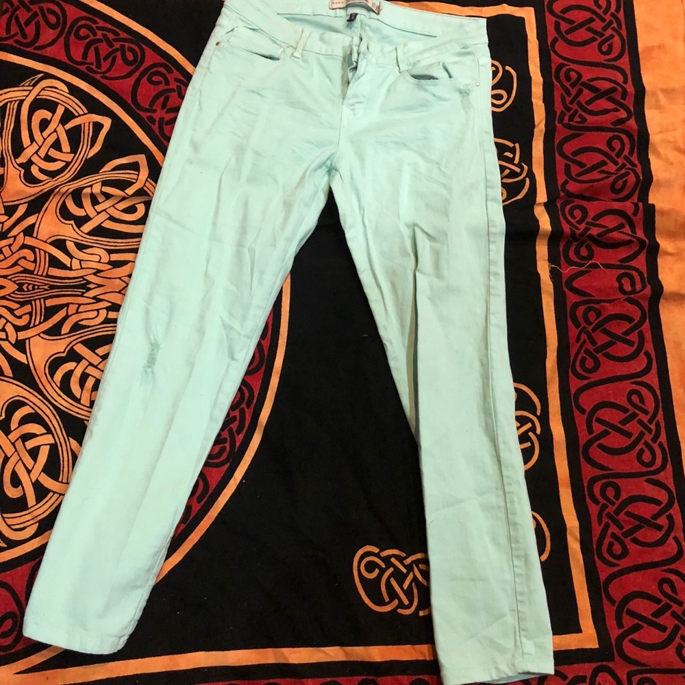ZARA slim fit aqua jeans